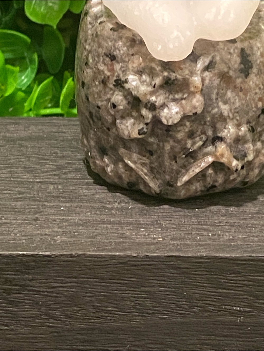 White Jade Rabbit Craving inside Yooperlite basket - Picture 6 of 6